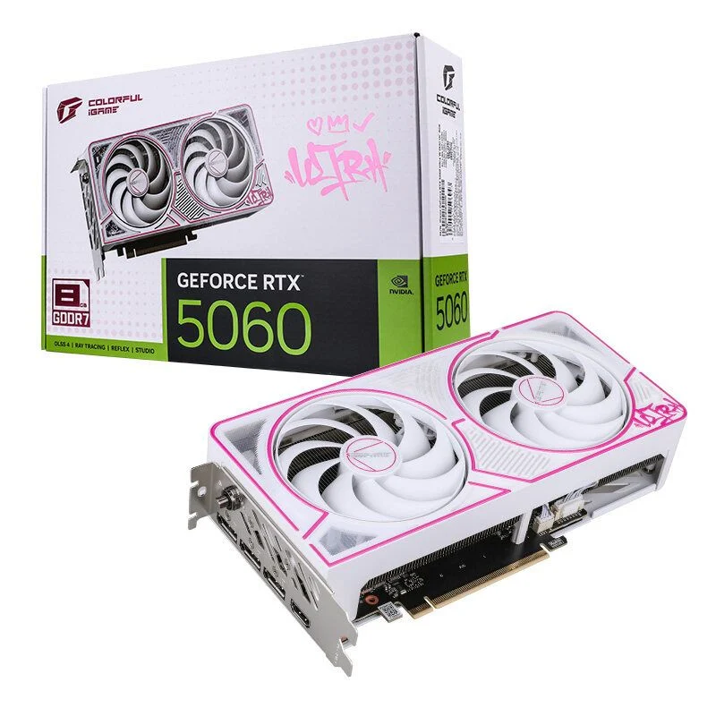 Card màn hình COLORFUL IGAME RTX 5060 8GB DDR7 ULTRA WHITE OC 2 FAN