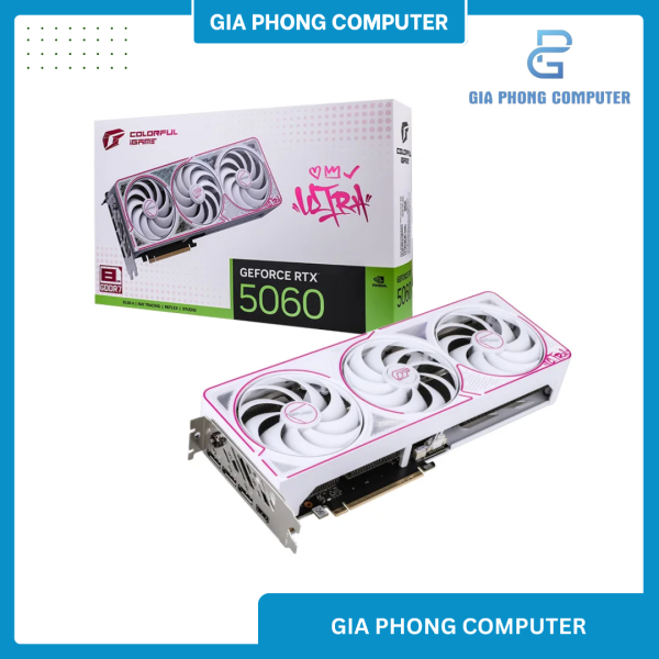 VGA COLORFUL IGAME RTX 5060 8GB DDR7 ULTRA WHITE OC 3 FAN