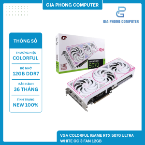 VGA COLORFUL IGAME RTX 5070 ULTRA WHITE OC 3 FAN 12GB
