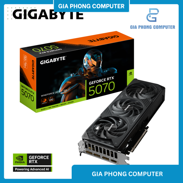 VGA GIGABYTE RTX 5070 12GB DDR7 WINDFORCE SFF OC 3 FAN
