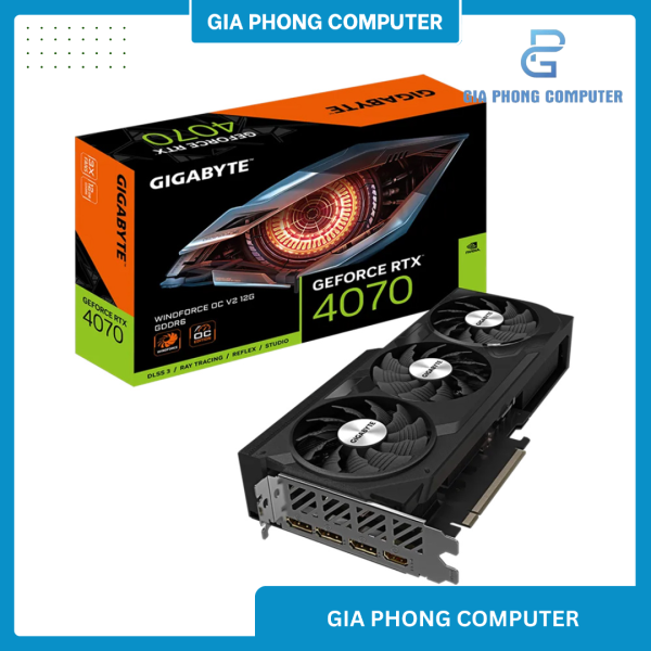VGA GIGABYTE RTX 4070 WINDFORCE OC V2 2 FAN 12GB