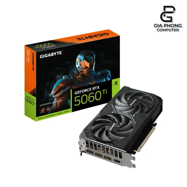 VGA Gigabyte RTX 5060 Ti Windforce Max OC 8GB GDDR7 2 Fan NEW (1)