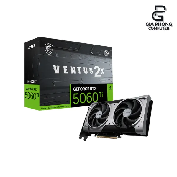 VGA MSI RTX 5060 Ti Ventus 2X OC Plus 16GB GDDR7 2 Fan NEW (1)