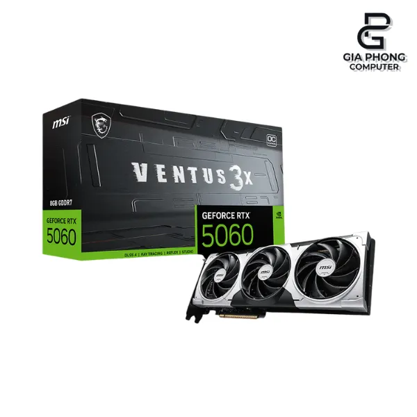 VGA MSI RTX 5060 Ventus 3X OC 8GB GDDR7 3 Fan NEW 1