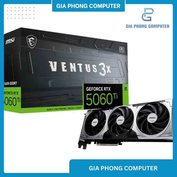 VGA MSI RTX 5060TI GDDR7 VENTUS 3X OC 16GB