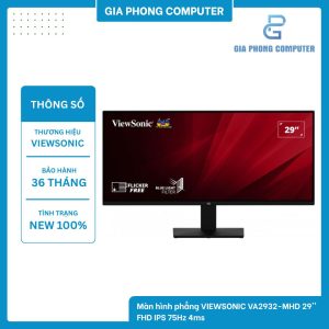 Màn hình phẳng VIEWSONIC VA2932-MHD 29'' FHD IPS 75Hz 4ms