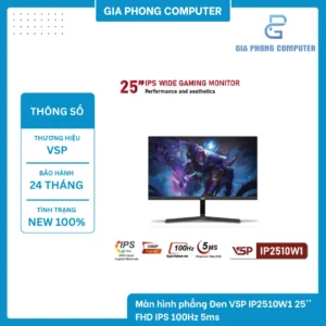 Màn hình phẳng Đen VSP IP2510W1 25'' FHD IPS 100Hz 5ms