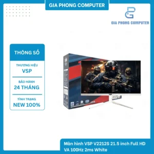 Màn hình VSP V2212S 21.5 inch Full HD VA 100Hz 2ms White