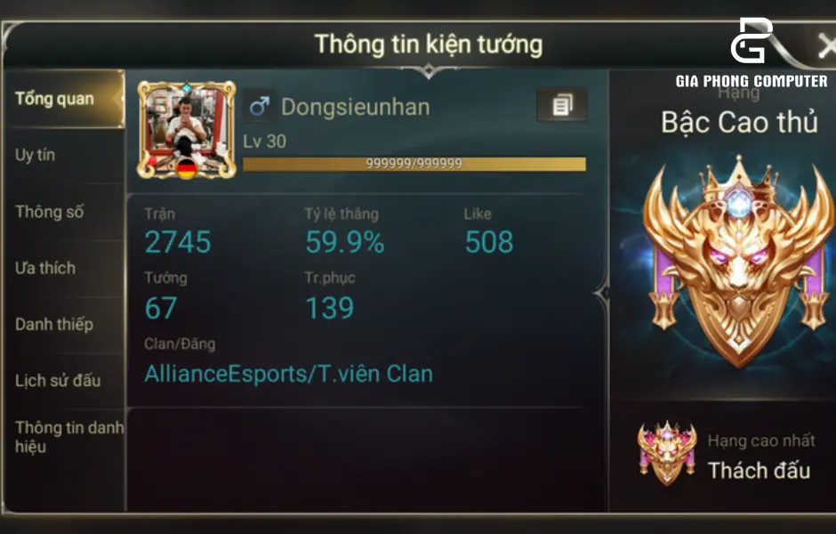 acc Liên Quân miễn phí