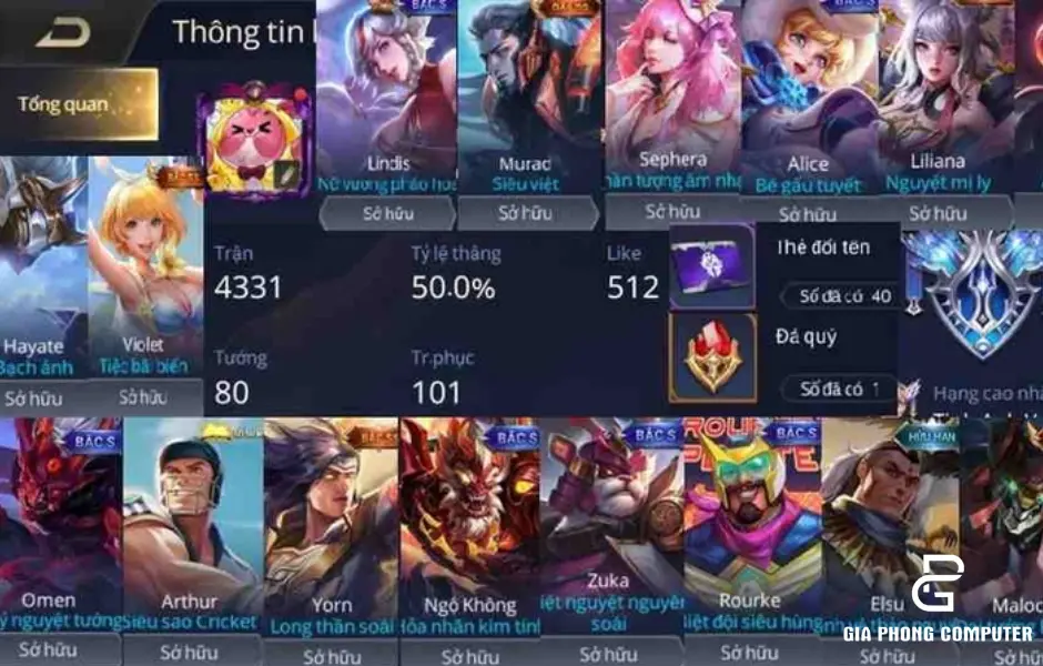 acc Liên Quân miễn phí