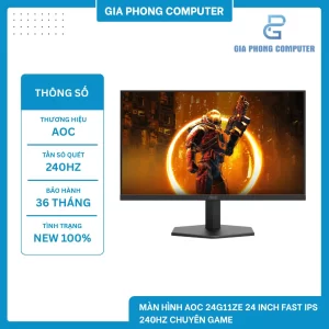 Màn hình AOC 24G11ZE 24" Fast IPS FHD 240Hz chuyên game