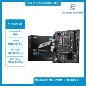 Mainboard MSI B760M-E PRO DDR4