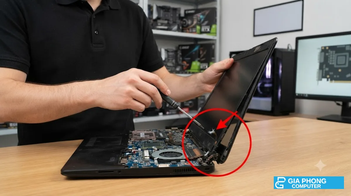 Bản lề laptop bị gãy có nguy hiểm không – sửa bản lề laptop