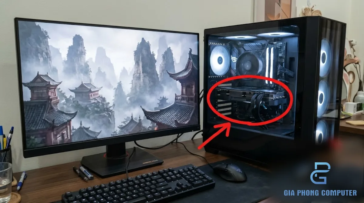 Bộ PC gaming chơi Black Myth Wukong ở độ phân giải Full HD với thiết lập đồ họa trung bình