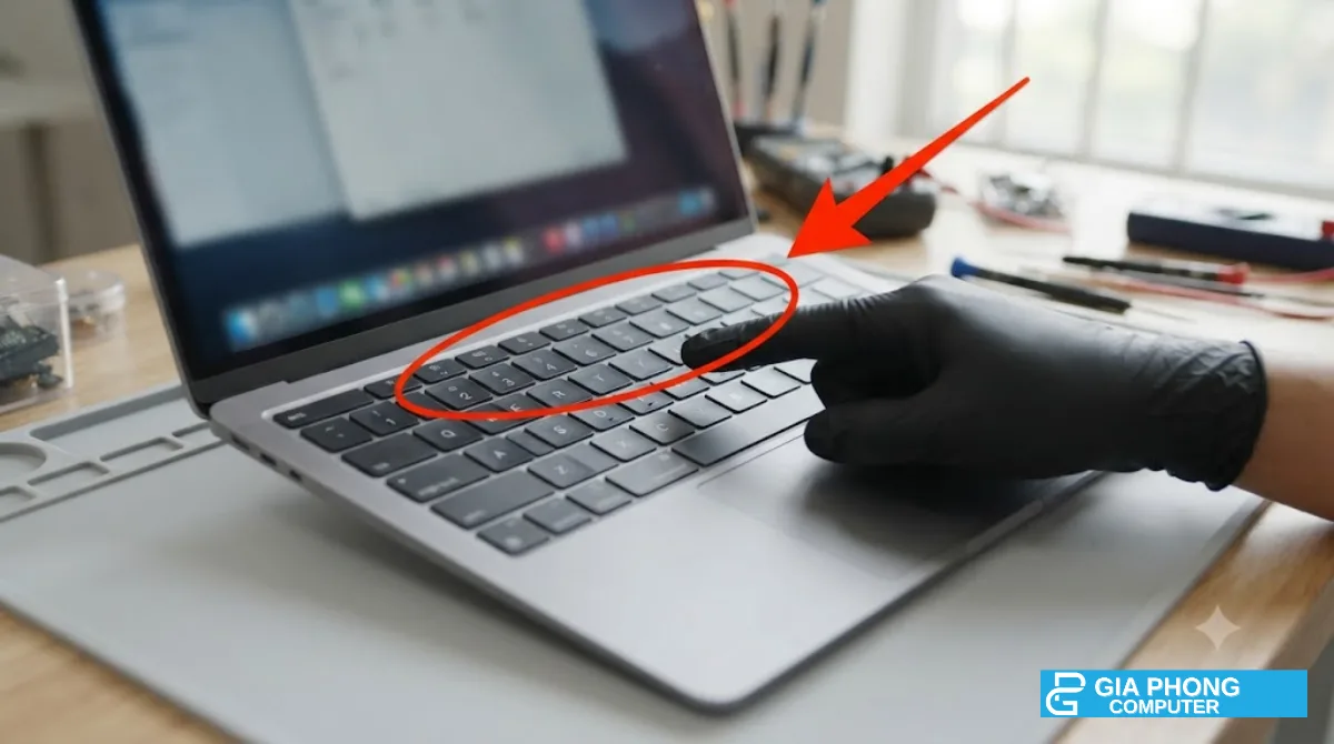 Kiểm tra bàn phím MacBook