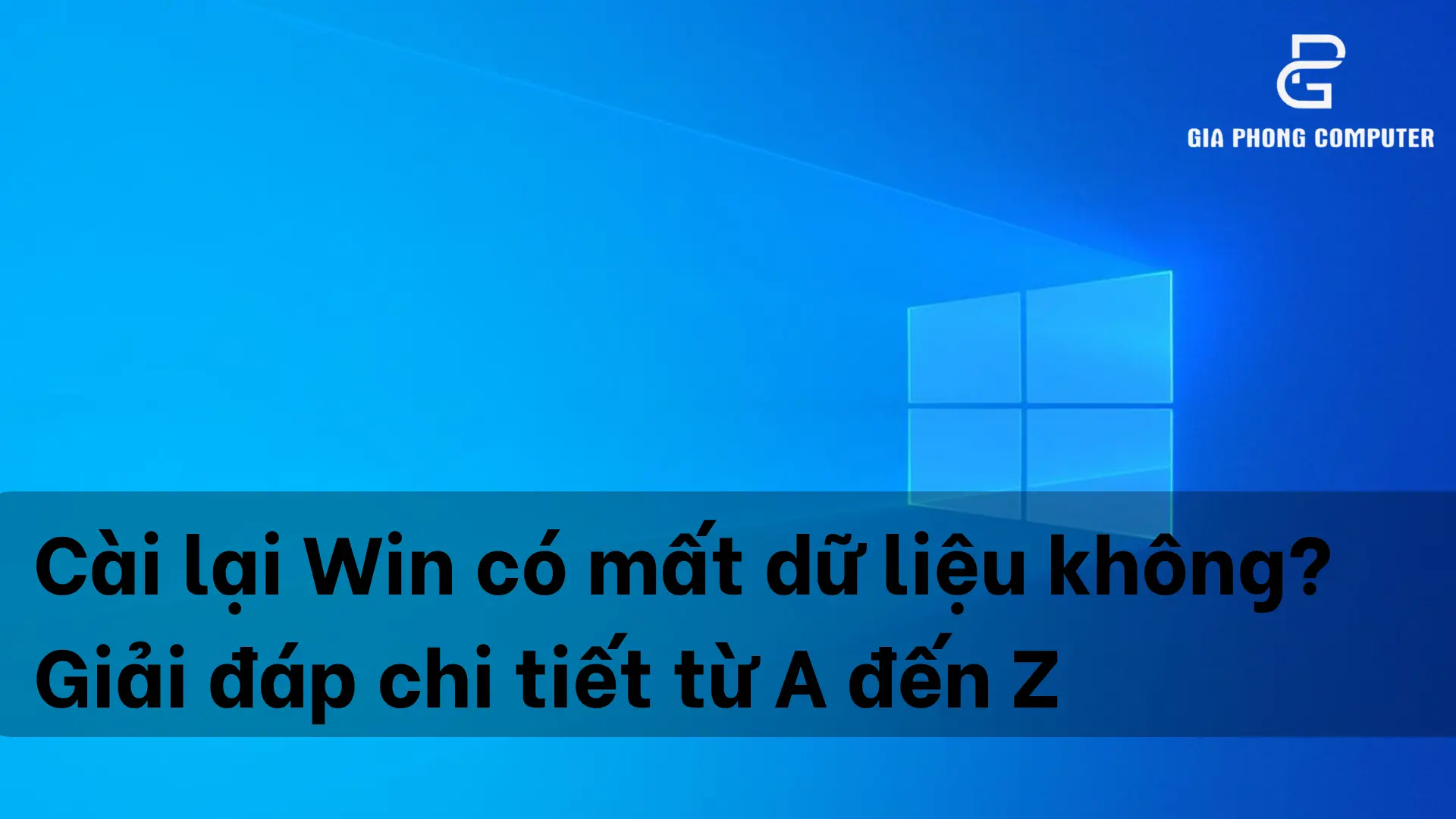 Cài lại Win có mất dữ liệu không