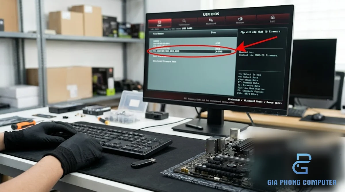 Sử dụng ASRock Instant Flash để cập nhật BIOS mainboard