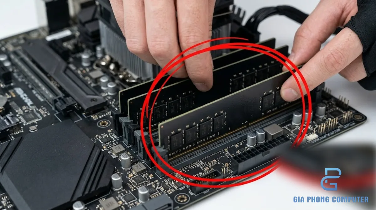 Lắp thêm RAM cho PC chạy AutoCAD trên bo mạch chủ workstation