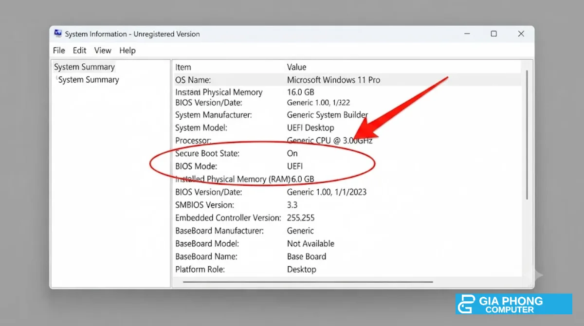 Kiểm tra Secure Boot trong Windows 11