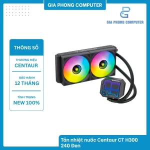 Tản nhiệt nước Centaur CT H300 240 Đen