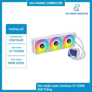 Tản nhiệt nước Centaur CT H300 360 Trắng