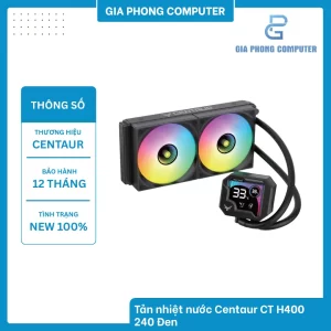 Tản nhiệt nước Centaur CT H400 240 Đen