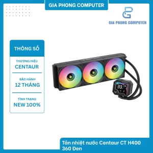 Tản nhiệt nước Centaur CT H400 360 Đen