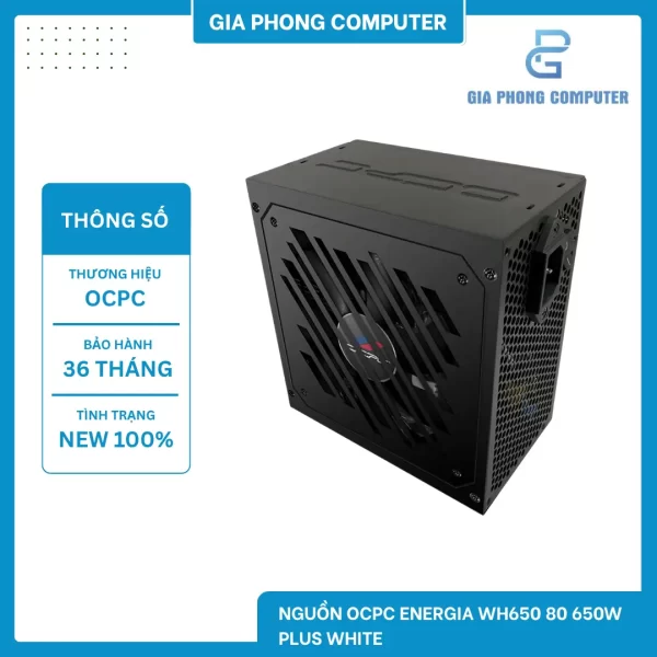 NGUỒN OCPC ENERGIA WH650 80 650W PLUS WHITE