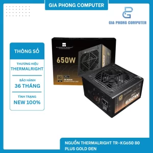 NGUỒN THERMALRIGHT TR-KG650 650W 80 PLUS GOLD ĐEN