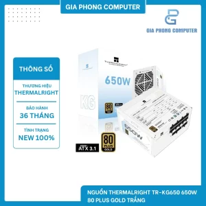 NGUỒN THERMALRIGHT TR-KG650 650W  80 PLUS GOLD TRẮNG