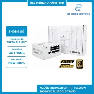NGUỒN THERMALRIGHT TR-TG1000W 1000W 80 PLUS GOLD TRẮNG