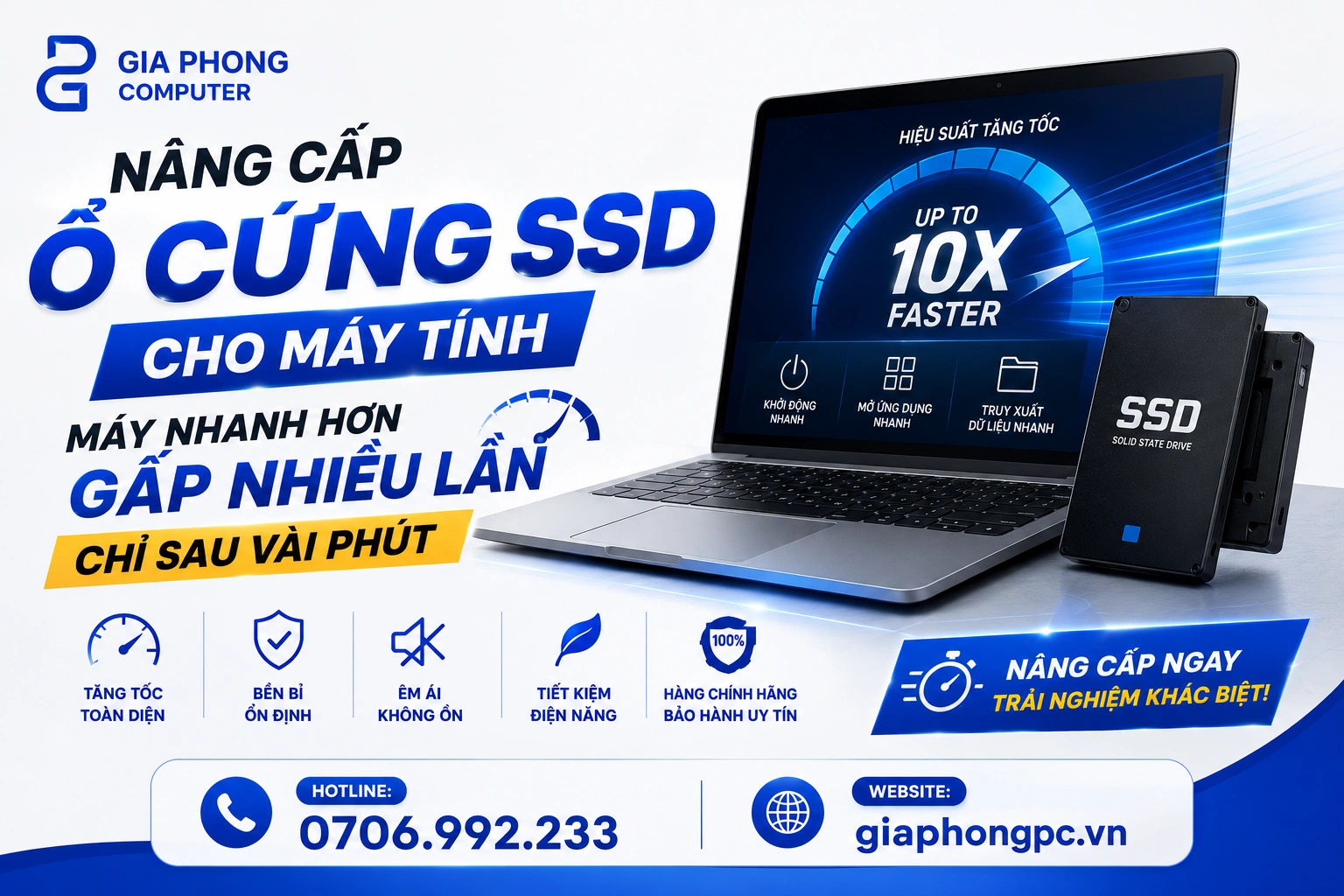 Nâng Cấp Ổ Cứng SSD Cho Máy Tính