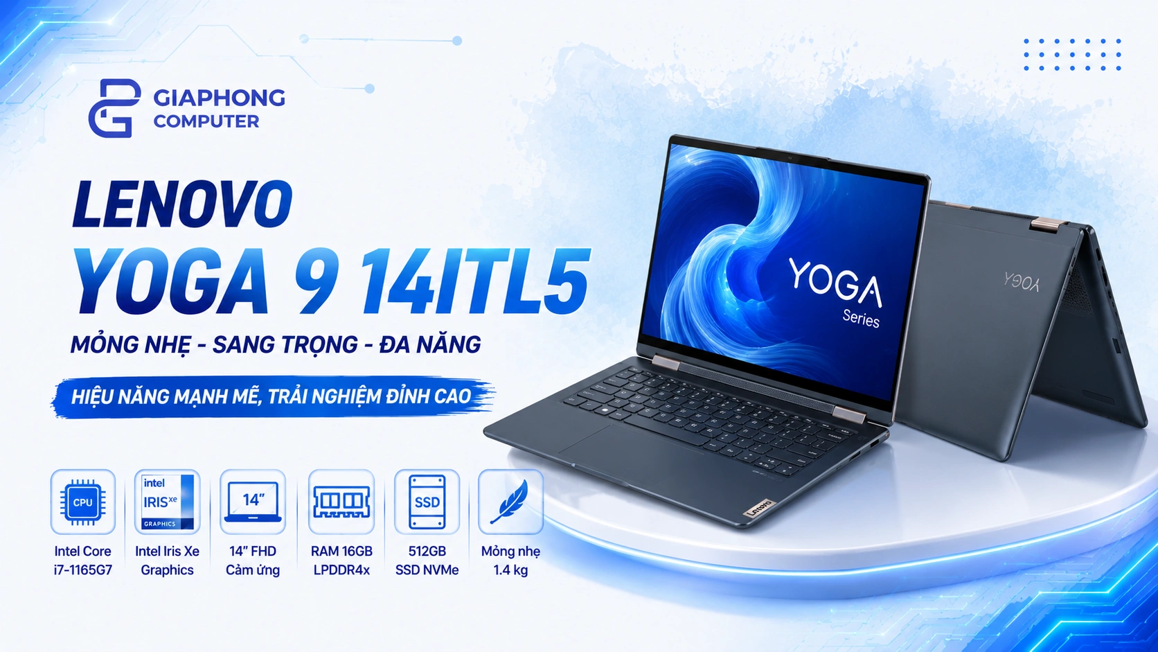 Laptop Lenovo Yoga9 14ITL5 cũ