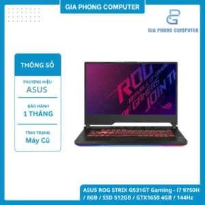 Laptop Asus ROG Strix G531GT Cũ 90% - i7-9750H, GTX 1650 4GB, 144Hz