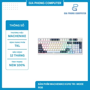 Bàn phím Machenike KG98 Tri-Mode RGB