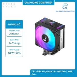 Tản nhiệt khí Jonsbo CR-1000 EVO | RGB, Đen