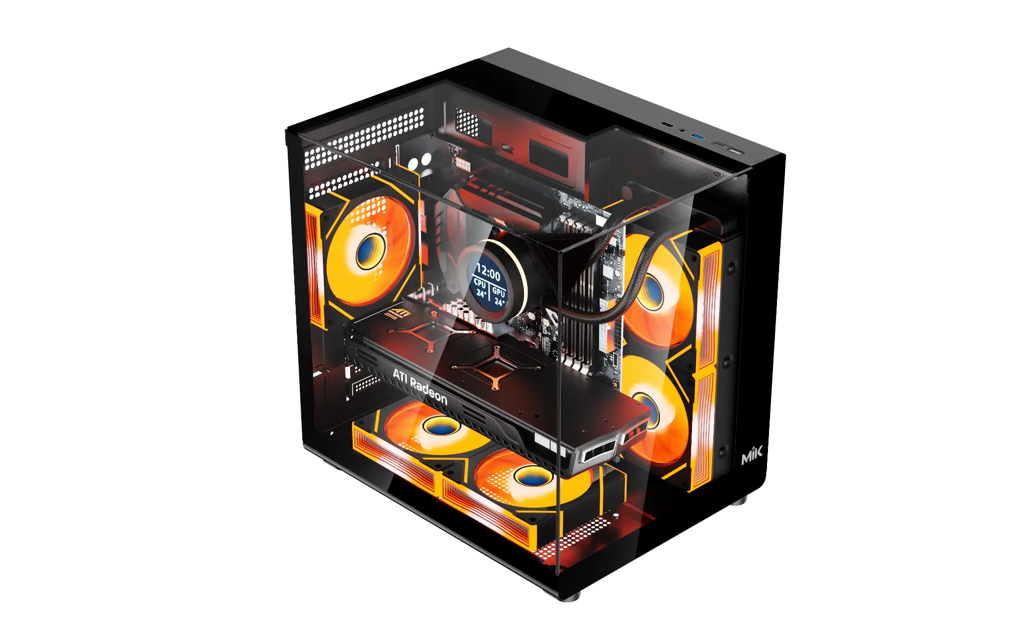 Case MIK G3 Prism Glass M M-ATX