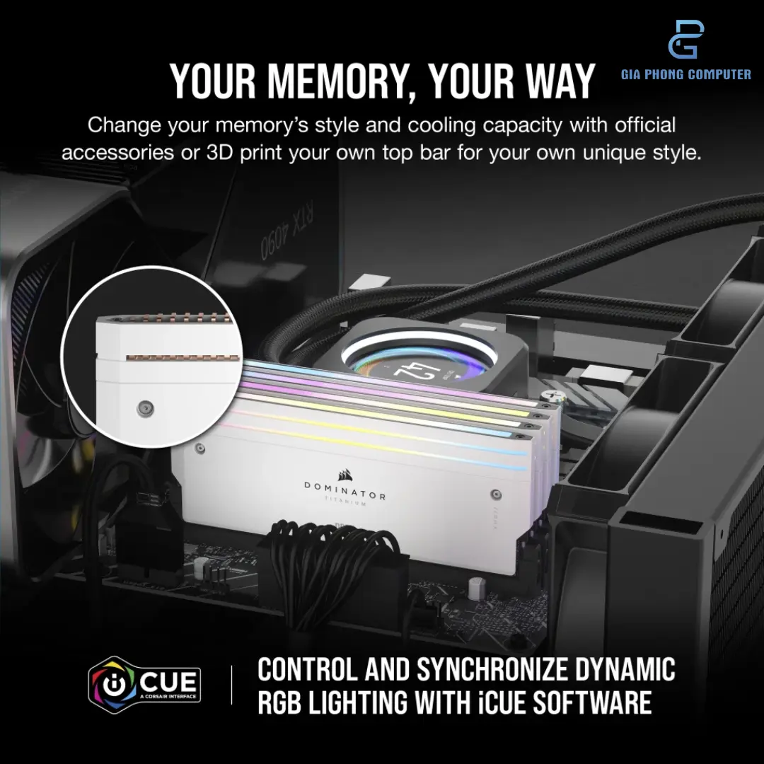 RAM DDR5 32GB Bus 7200 Corsair Dominator Titanium