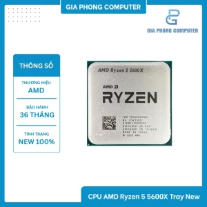 CPU AMD Ryzen 5 5600X Tray New