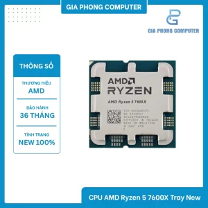 CPU AMD Ryzen 5 7600X Tray New