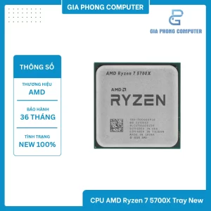 CPU AMD Ryzen 7 5700X Tray New
