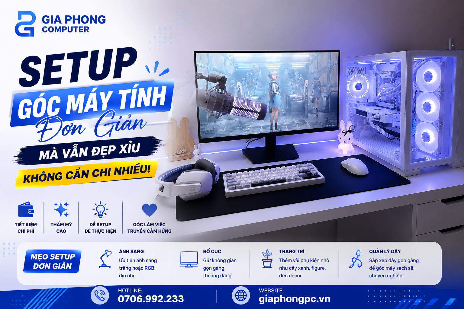 Setup Góc Máy Tính Đơn Giản Mà Vẫn Đẹp Xỉu, Không Cần Chi Nhiều!