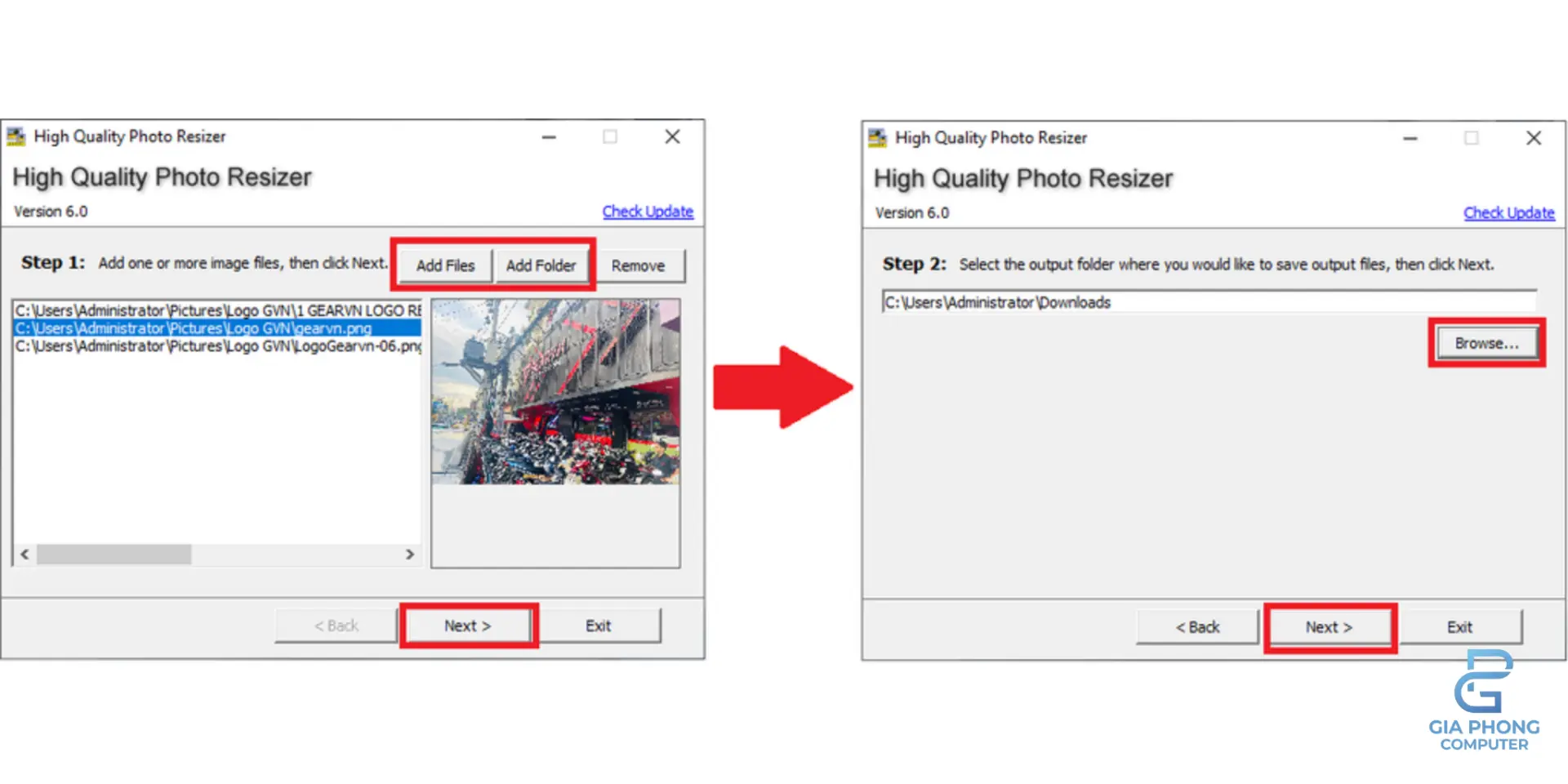 Giảm dung lượng ảnh