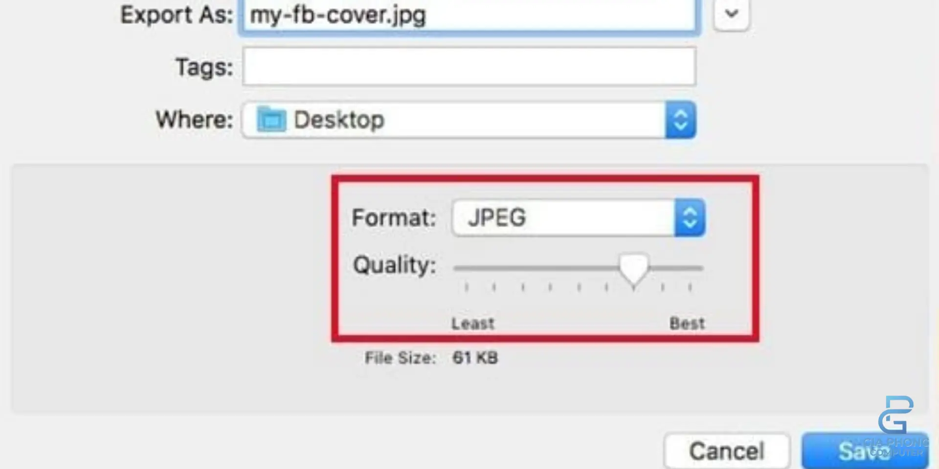 Giảm dung lượng ảnh