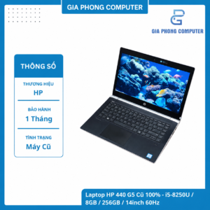 Laptop HP 440 G5 Cũ 100% - i5-8250U / 8GB / 256GB / 14inch 60Hz