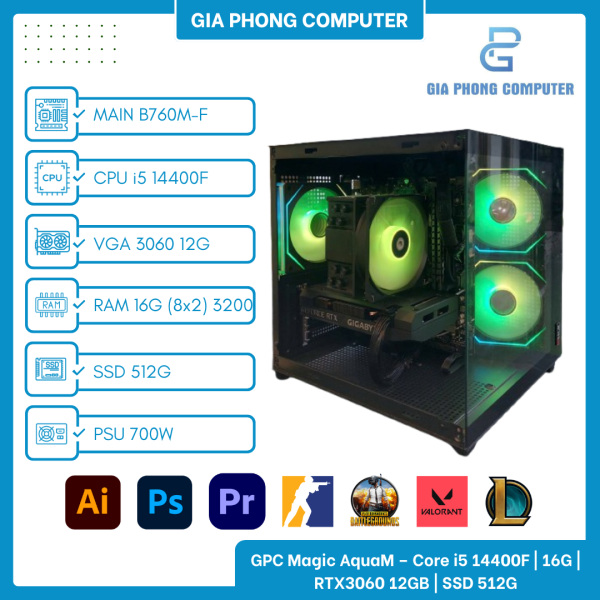 PC Gaming I5-14400F / RTX 3060 12GB