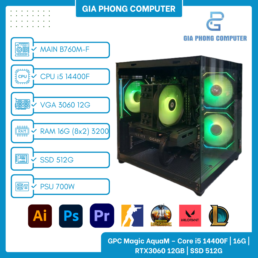 PC Gaming I5-14400F / RTX 3060 12GB