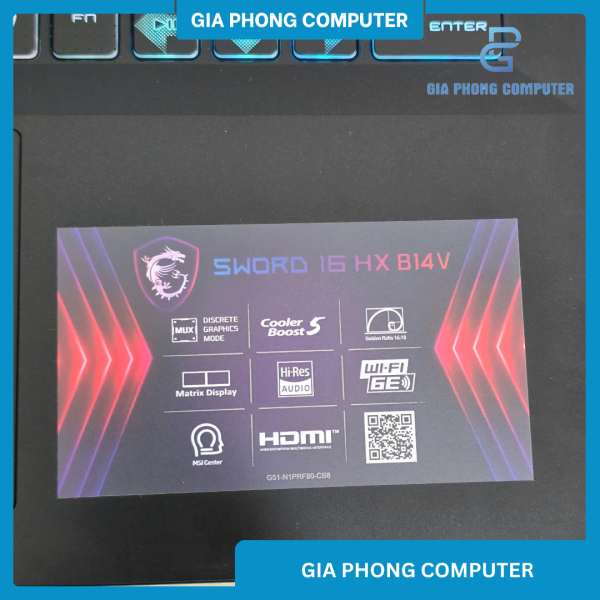 MSI Gaming Sword 16 HX B14VFKG Core i7-14700HX/RTX 4060/FHD 15.6" IPS 240Hz