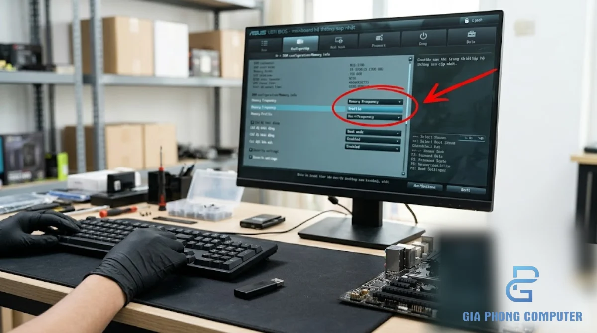 Kiểm tra BIOS và khôi phục thiết lập RAM XMP sau khi cập nhật