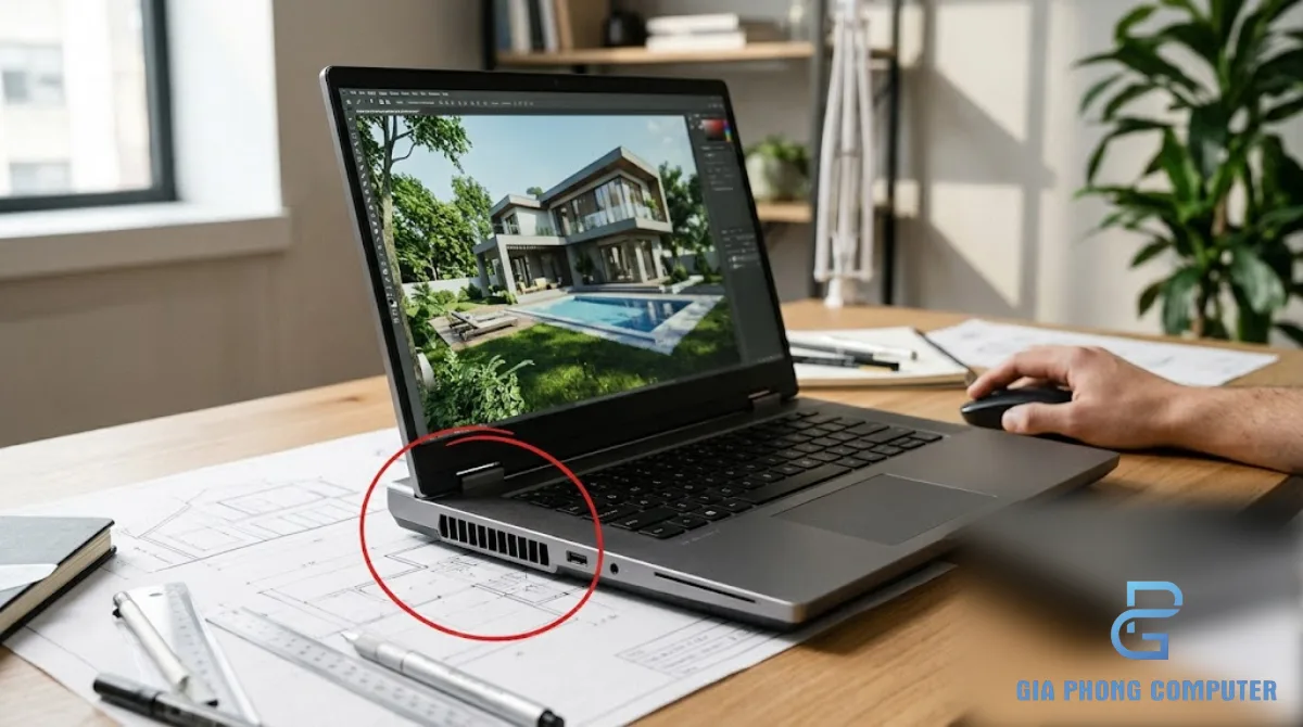 Laptop workstation có card đồ họa rời dùng cho 3ds Max và Lumion